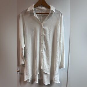 Elegant White Button Down Shirt for Women